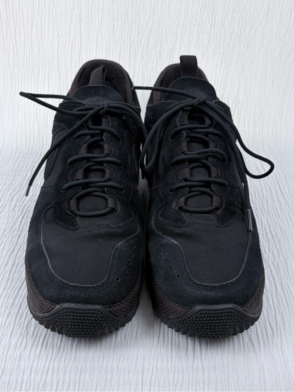 Nike Air Force 1 Wild, Black Suede Sneakers, Women’s size 12 M